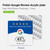 Polish&Dutch Google Review NFC Plate, NTAG213 acrylic plate, 100x100×1.3mm 