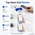 French Social Media Acrylic Google Review NFC Plate, NTAG215 acrylic plate, 100x100×1.3mm 