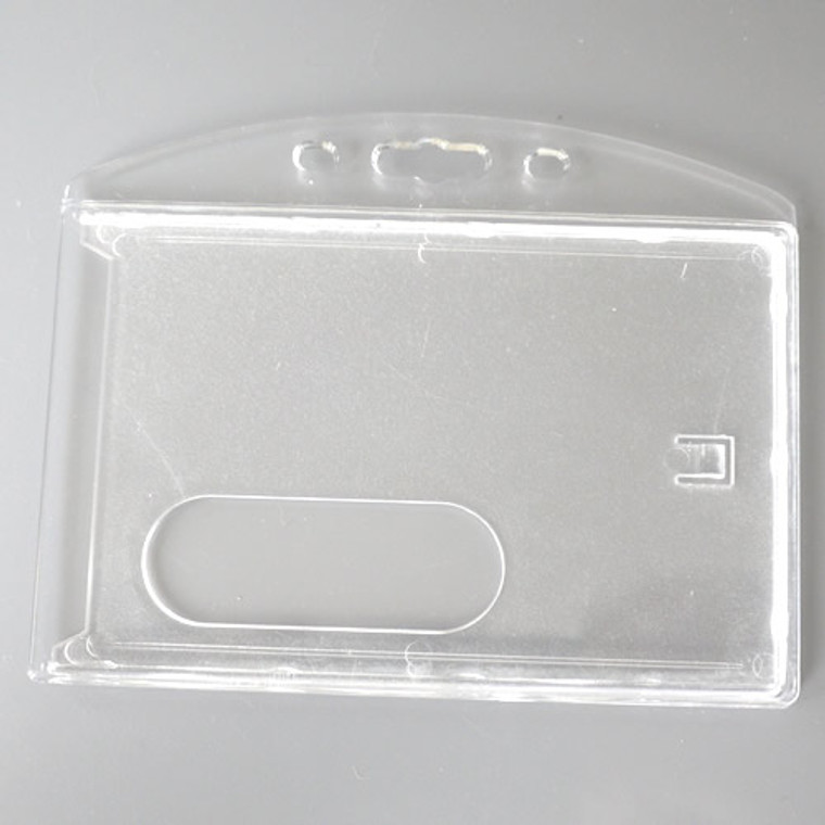 Rugged Plastic, double layer, transparent white Card Holders (CH102-H)