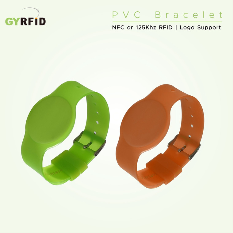 WRS02P | PVC Bracelet with DESFIRE chips for access control
