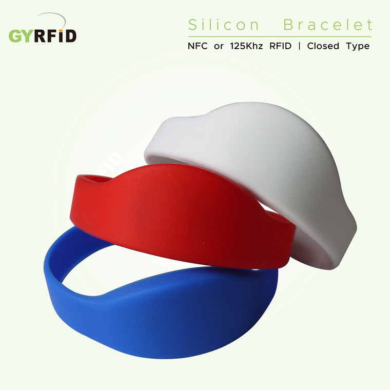 WRS08 | Silicon RFID Wristband supports MIFARE, EM, T5577