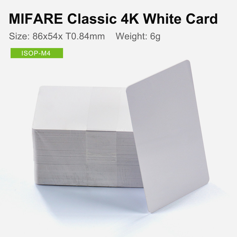 MIFARE® Classic 4K White Card, 13.56Mhz RFID | In Stock
