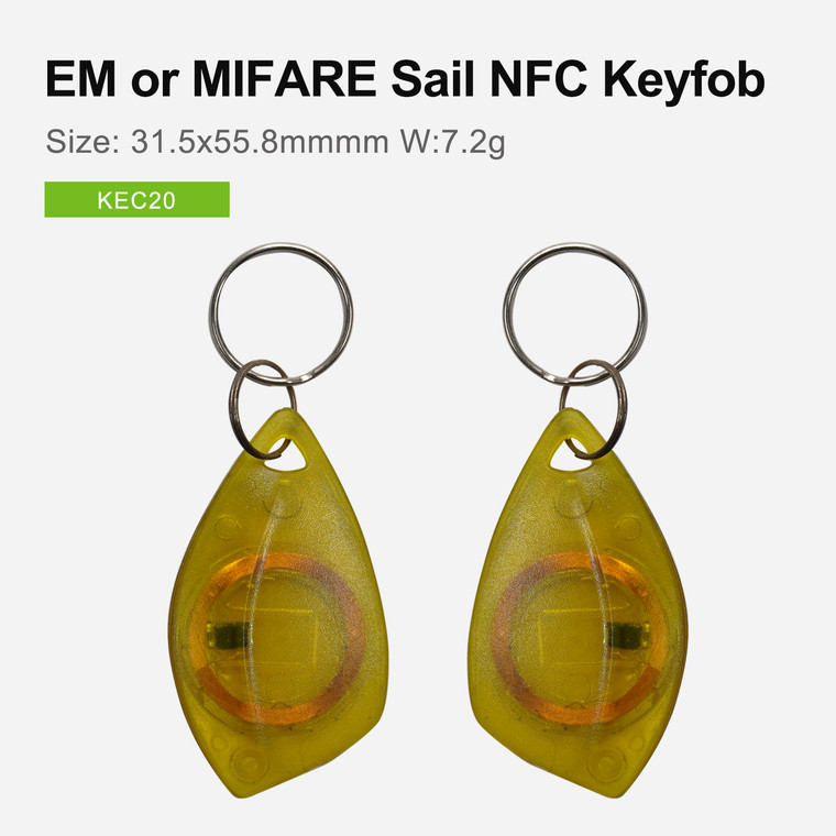 KEC20 - Sail NFC Keyfob in polycarbonate with EM or MIFARE