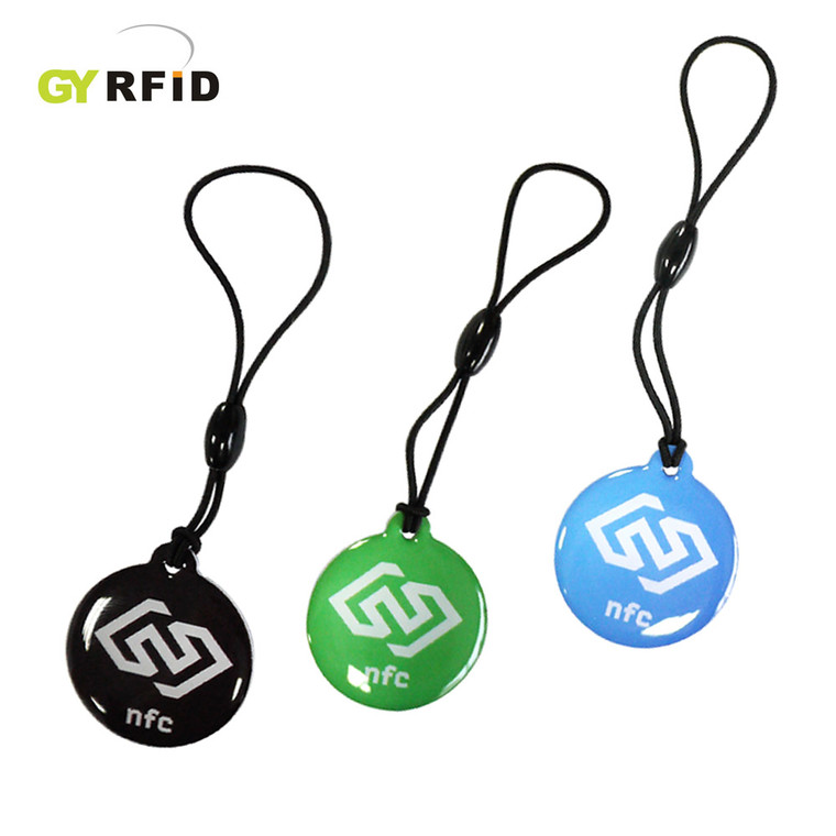 KEE30 - Printed Epoxy NFC Keyfobs, Custom Logo RFID keyfob 