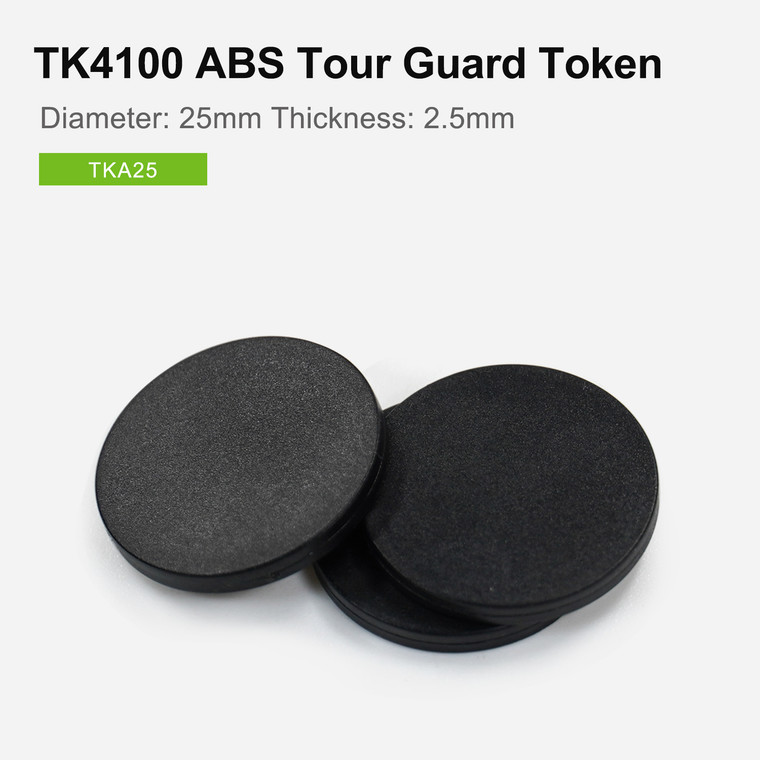 25mm ABS NFC Tour Guard Token, work on metal