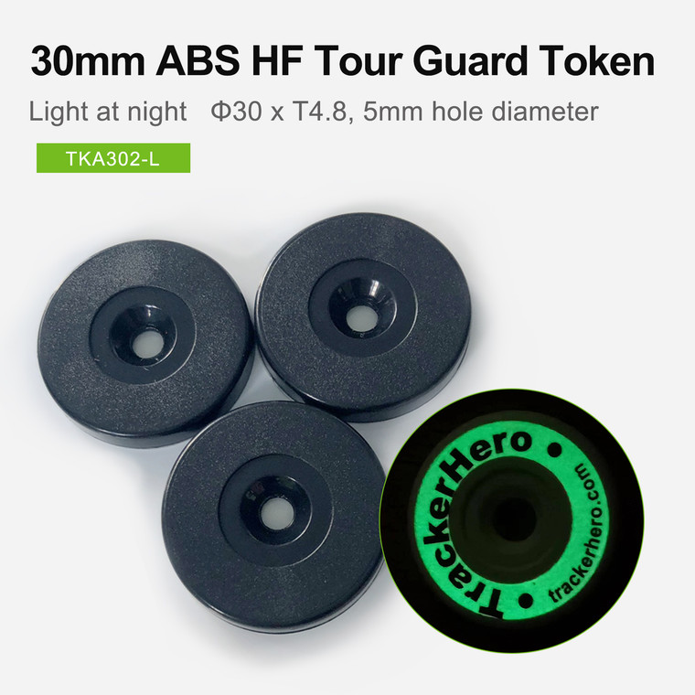 30mm ABS NFC Tour Guard Token, Light at night