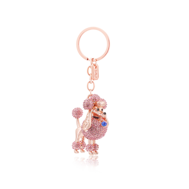 Pink Poodle Keyring