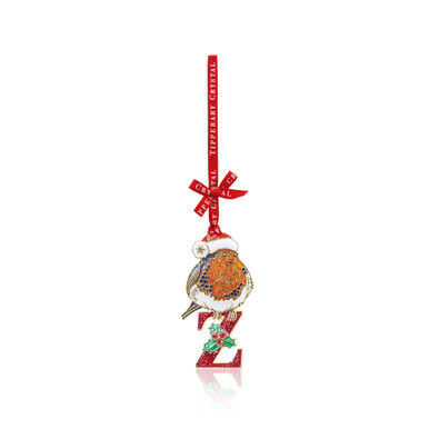 Alphabet Robin Christmas Decoration - Z