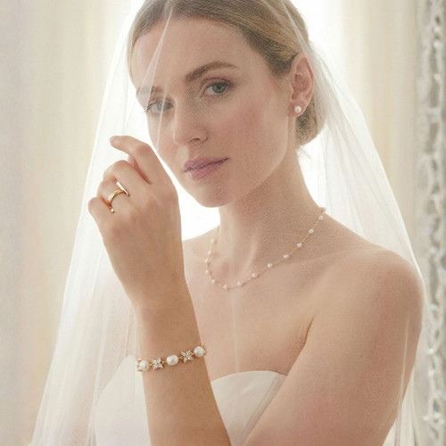 TC PEARL FINE CHAIN NECKLACE GOLD