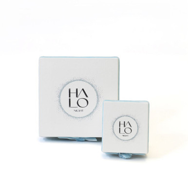 Tc Halo Night Mini Blue Enamel Hoop Earrings Silver