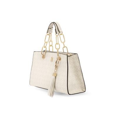 TC Monogram Handbag Ivory