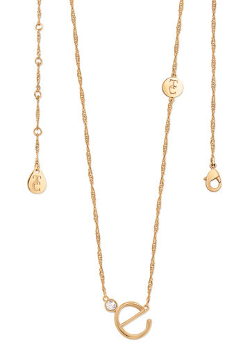 TC Letter "E" Pendant - Gold