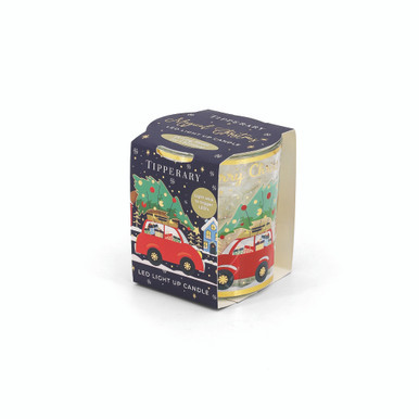 Driving Home for Christmas LED Light Up Candle