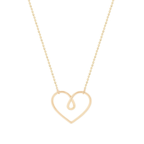 TC Love Knot - Heart Pendant Gold