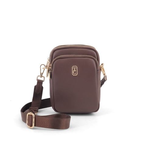 Naples Mini Cross Body Bag - Chocolate