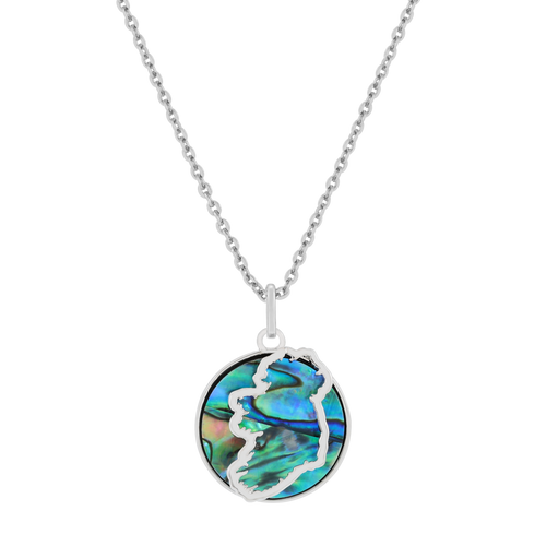 Trinity - Shell Map Pendant Silver