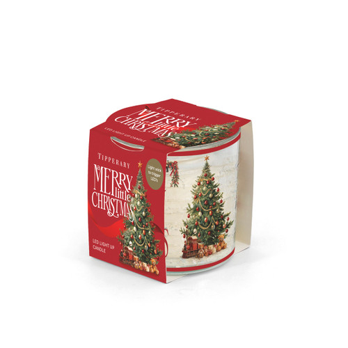 NEW Merry Little Christmas LED Light Up Candle