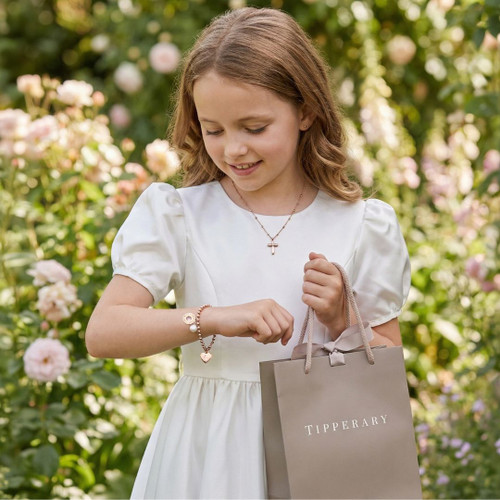 Three Charm Ball Chain Communion Bracelet