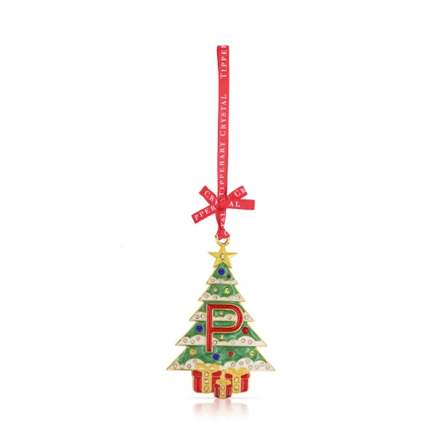 Alphabet Christmas Tree Decoration - Letter P