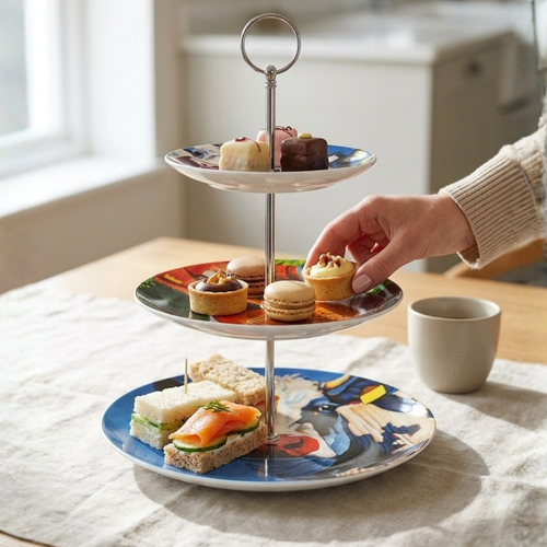Eoin O Connor Cows Cake Stand