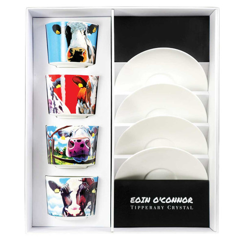Eoin O Connor Set Of 4 Cappuccino Cups