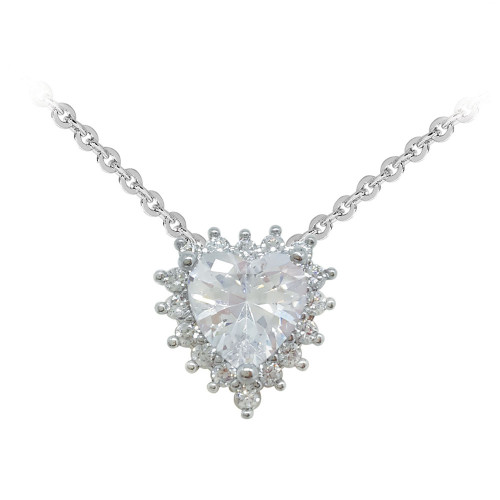 Silver Heart Shape Pendant