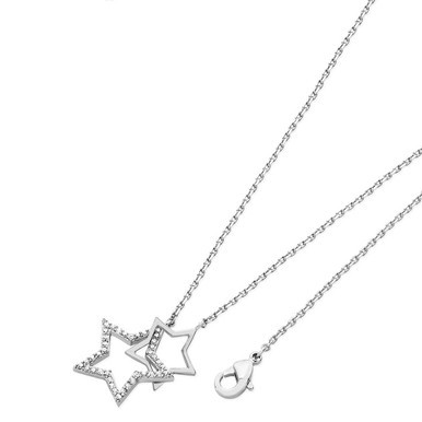 Star Interlocking Pendant Silver