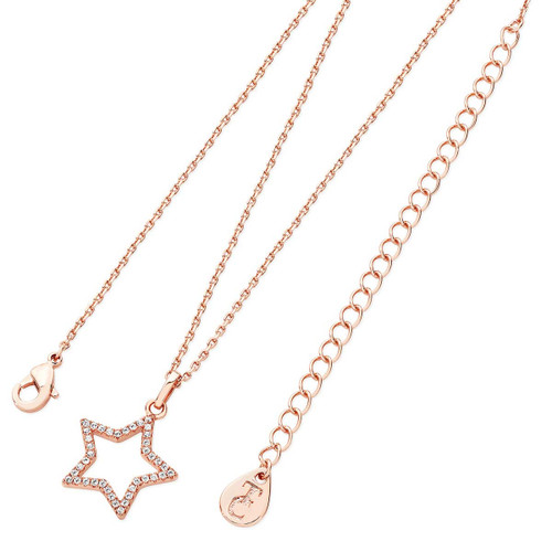 Star Pendant Open Rose Gold