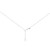 BEE SILVER CZ INSET PENDANT