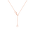 CIRCLE PAVE ROSE GOLD RING PENDANT