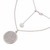 ROMI SILVER PAVE DISC PENDANT