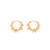 TC SWIRL EARRINGS GOLD
