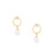 TC PEARL CIRCLE EARRINGS GOLD
