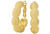 Romi Hoop Earrings  Scallop Gold