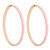 Tc Halo Sunset Big Hoop Earrings Rose Gold & Pink