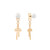 Tc Bow - Bow & Pearl Earrings Gold