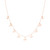 Nine Butterflies Necklace Rose Gold