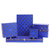Tipperary Crystal luxury jewellery packaging in blue with gold evil eye pattern – gift boxes display