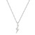 Tc Lightning - Drop Bolt Pendant Silver