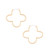 Tc Fleur Collection Cz Inset Hoop Earrings Gold