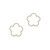 Tc Fleur Collection Cut Out Cz Inset Earrings Gold