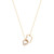 Tc Fleur Collection Cz Inset & Polished Fleur Pendant Gold