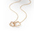 Tc Fleur Collection Cz Inset & Polished Fleur Pendant Gold