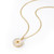 Tc Fleur Collection Mother Of Pearl Disc Pendant Gold