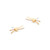 TC Love Knot - CZ Inset Earrings Gold