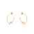 TC Love Knot - Mini Hoop Earrings Gold