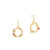 Tc Under The Sea - Round Sea Crown Earrings Gold
