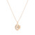 Tc Star, Sun, & Moon Cz Inset Pendant Gold