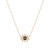 Tc Evil Eye Cz Inset Pendant Gold