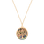 Trinity - Shell Tree Of Life Disc Pendant Gold